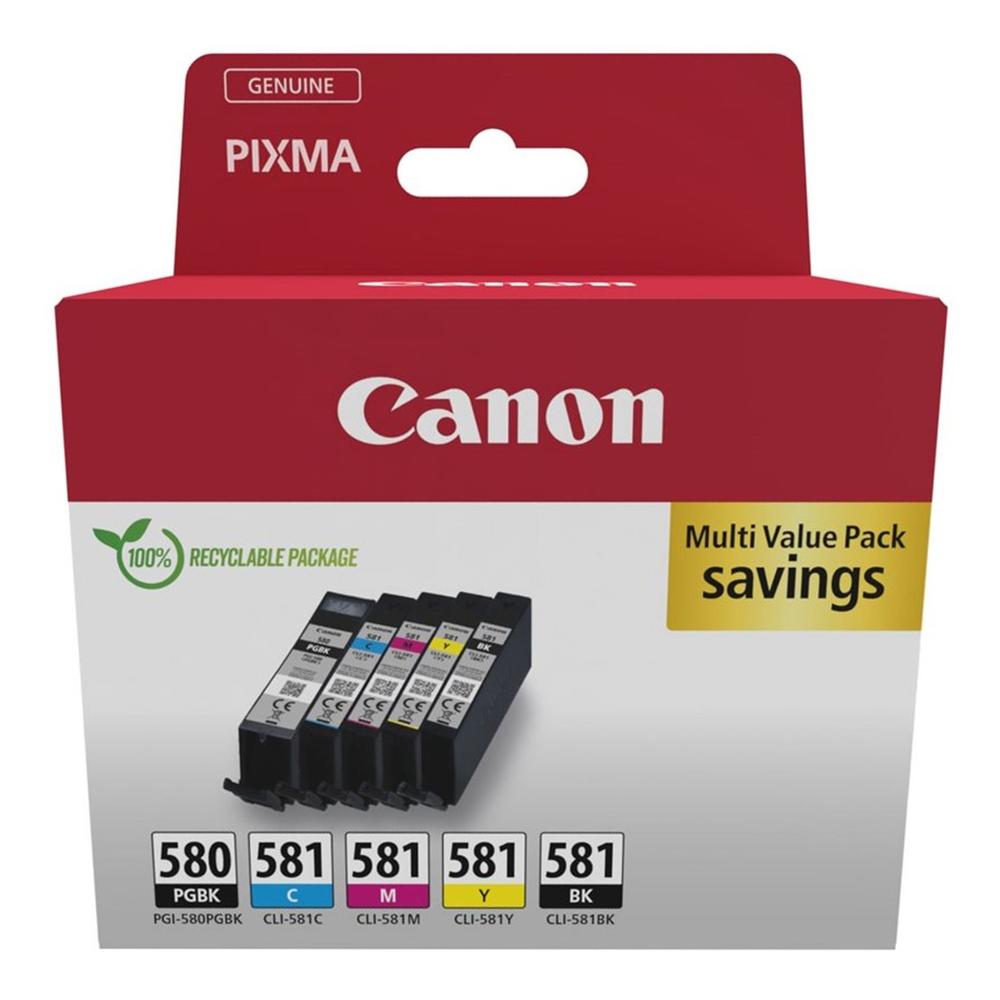 Canon pgi - 580 pgbk + cli - 581 cymbk