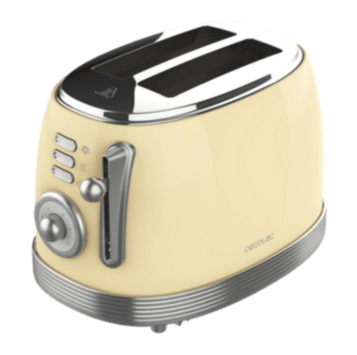 Cecotec toast and taste 800 vintage light yellow