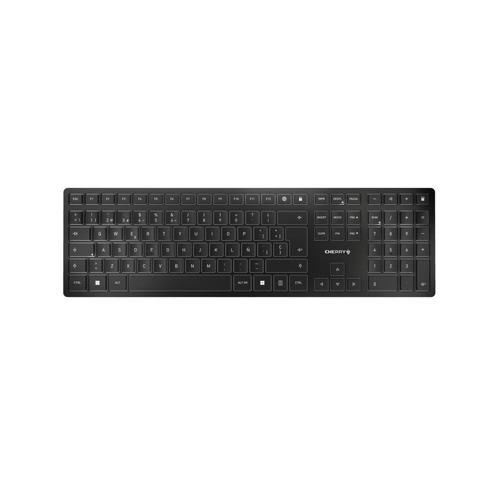 Cherry kw 9100 slim inalambrico negro