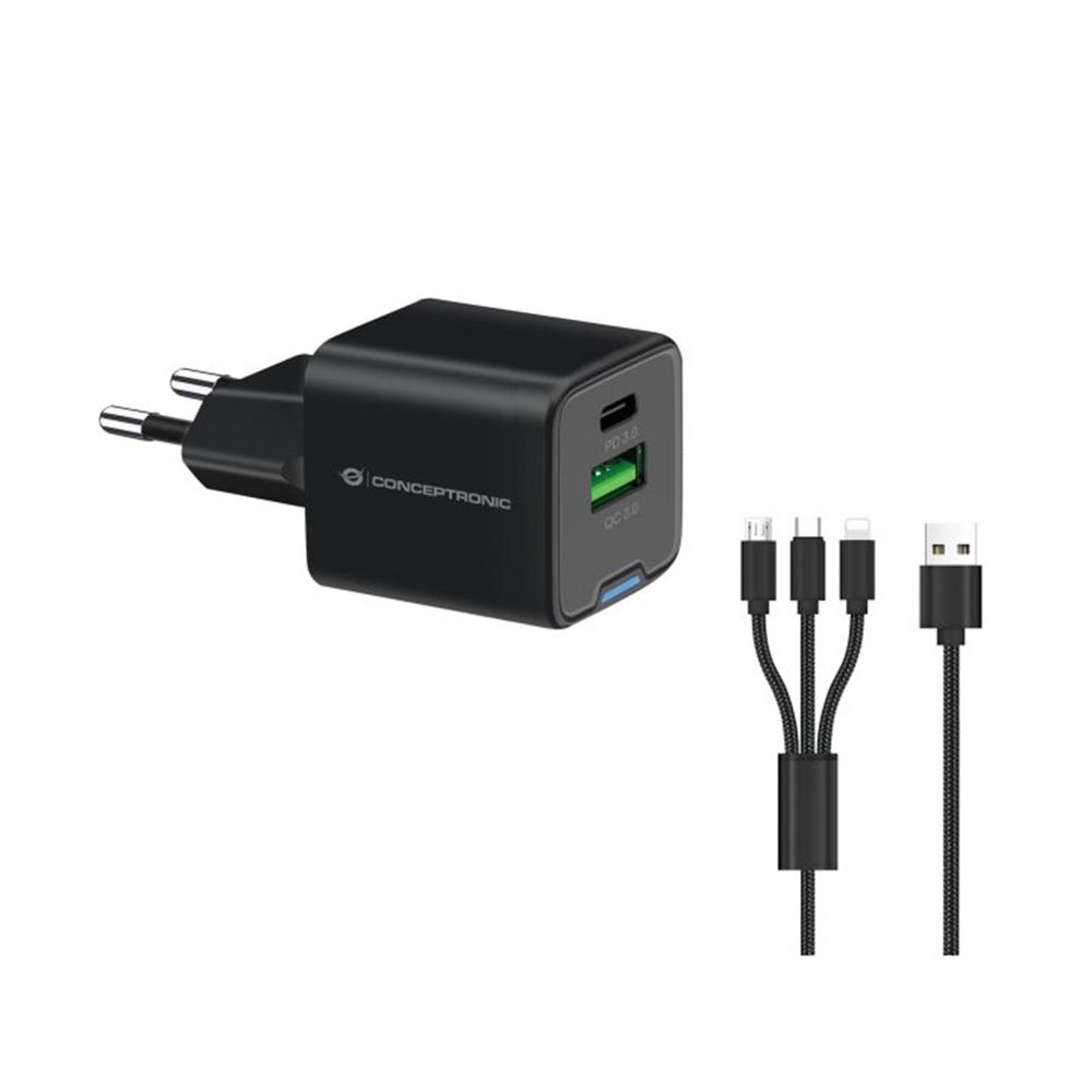Conceptronic althea16b 33w + cable usb 3.0 3 en 1