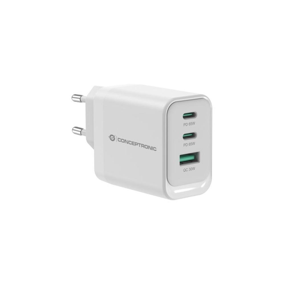 Conceptronic althea21w65 65w 2x usb tipo c 1x usb tipo a blanco
