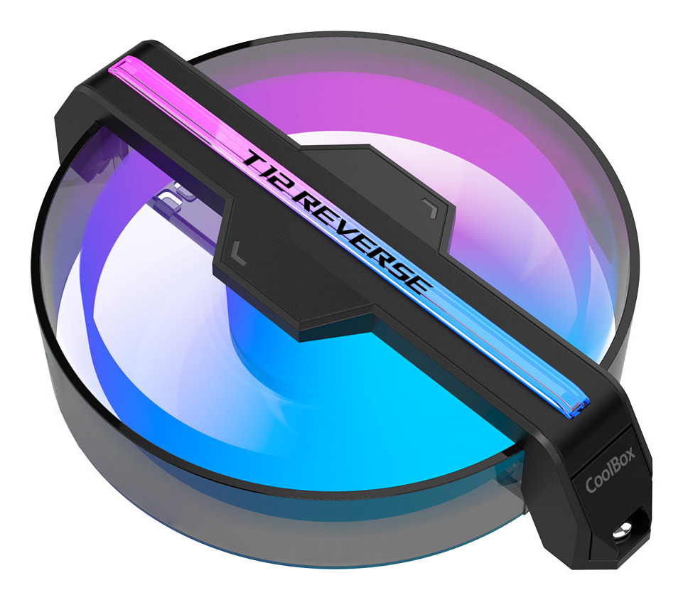 Coolbox 120 mm reversible t12 reverse argb