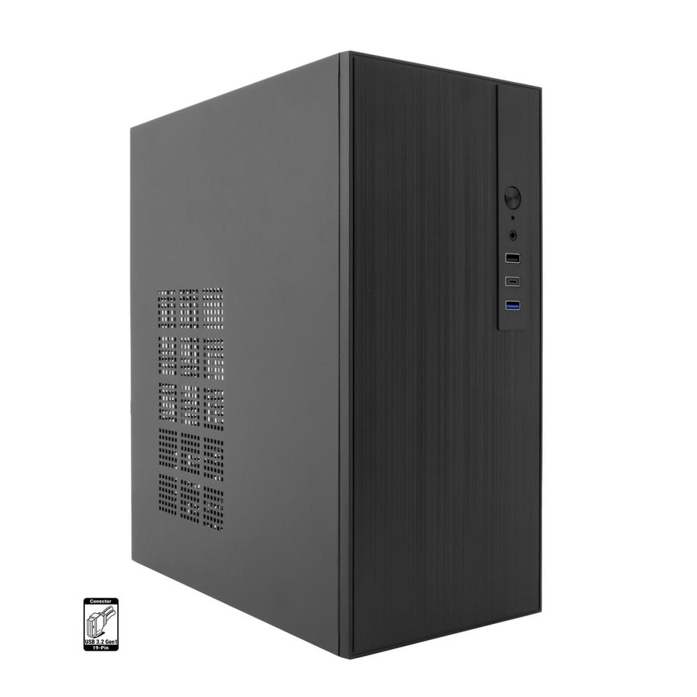 Coolbox m460 m - atx negro usb - c sin fuente