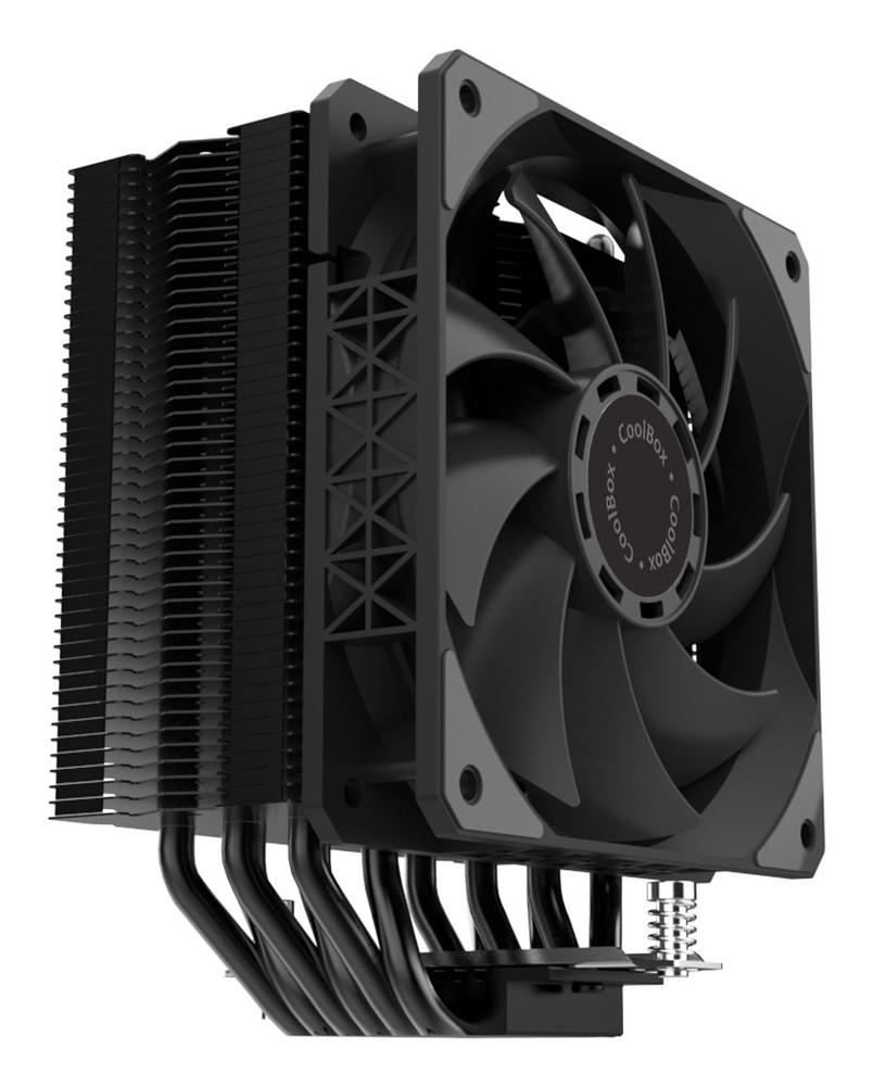 Coolbox negro 6 heatpipes h6 black 240w tdp intel - amd