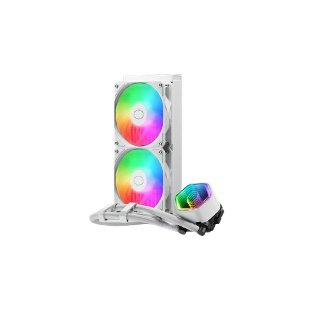 Cooler master masterliquid 240 core ii argb 2x 120mm blanco