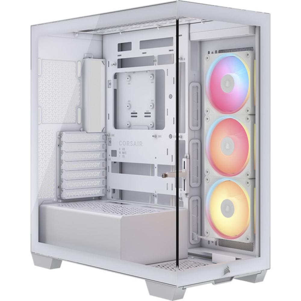 Corsair 3500x lx - r rgb icue atx cristal templado blanca