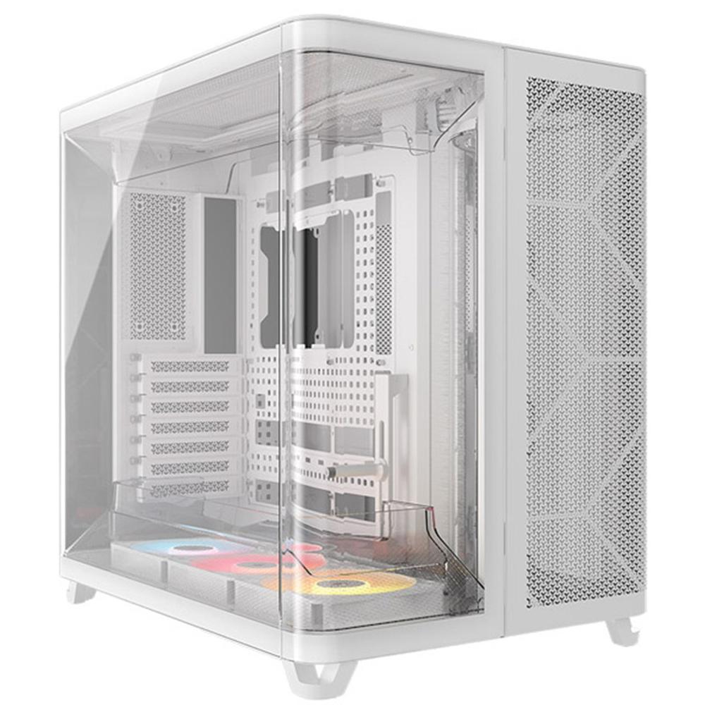 Corsair air 5400 rs - r argb atx cristal templado blanca