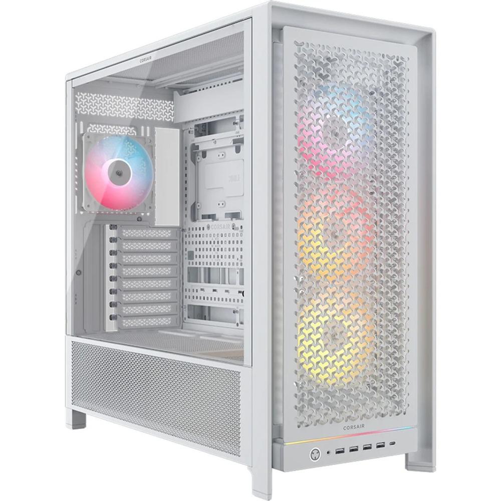 Corsair frame 5000d rs atx argb cristal templado blanco