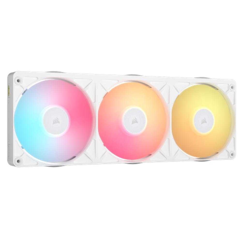 Corsair RX II RGB SERIES ICUE LINK RX360 II UNIFIED FRAME RGB WHITE WITH ICUE LINK SYSTEM HUB 360MM RGB FAN TRIPLE FAN CO-9051060-WW