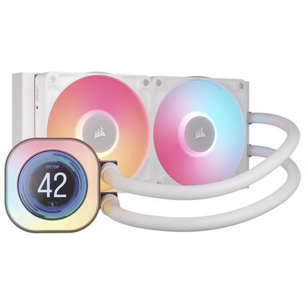 Corsair icuelink titan240rx lcd aio 2x 120mm blanco