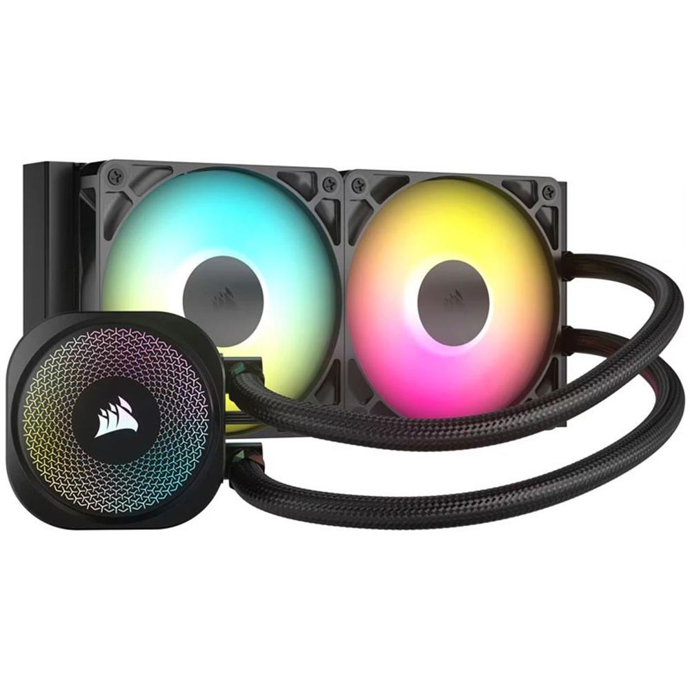 Corsair nautilus 240 argb 2x 120mm negro
