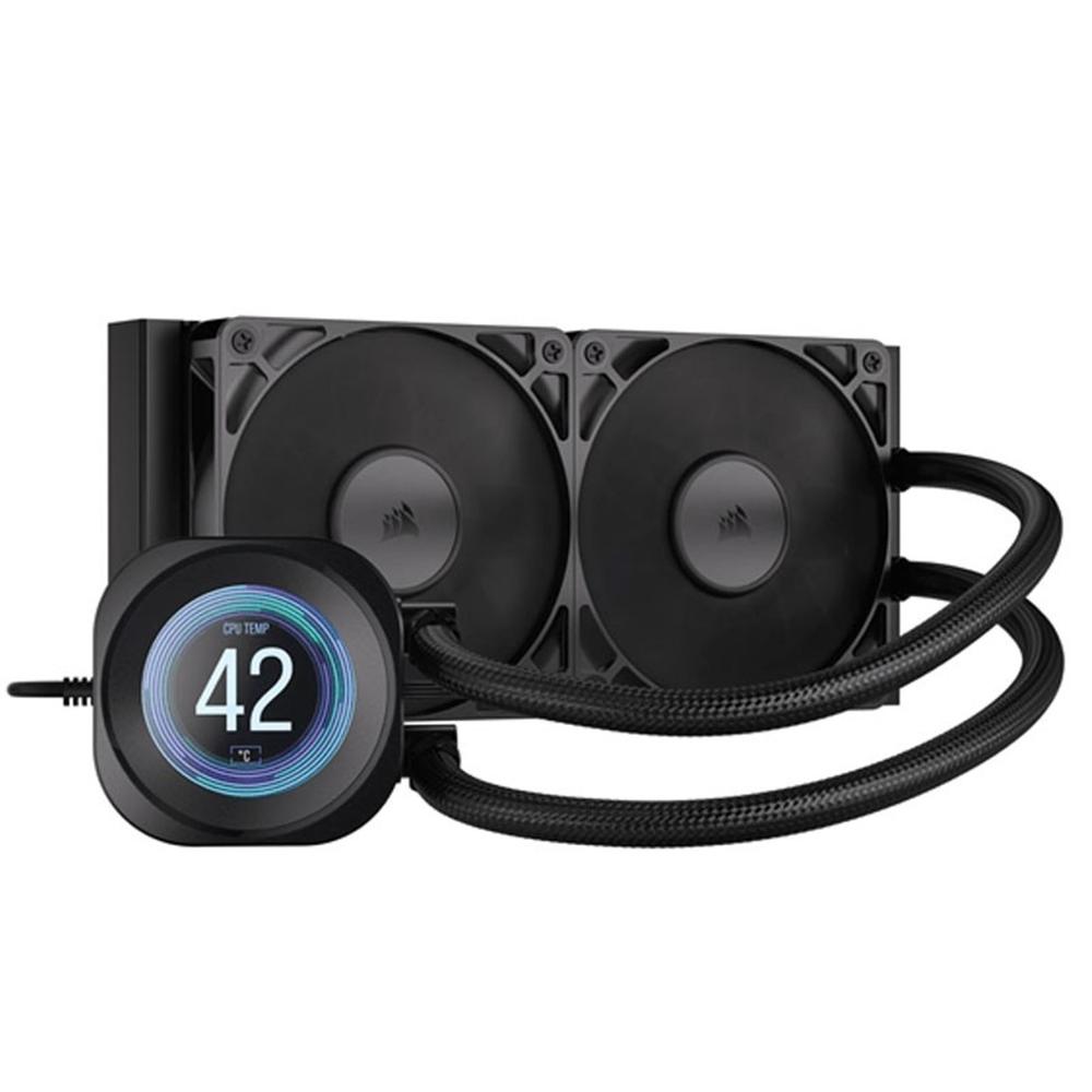 Corsair nautilus rs lcd 240 2x 120mm negro