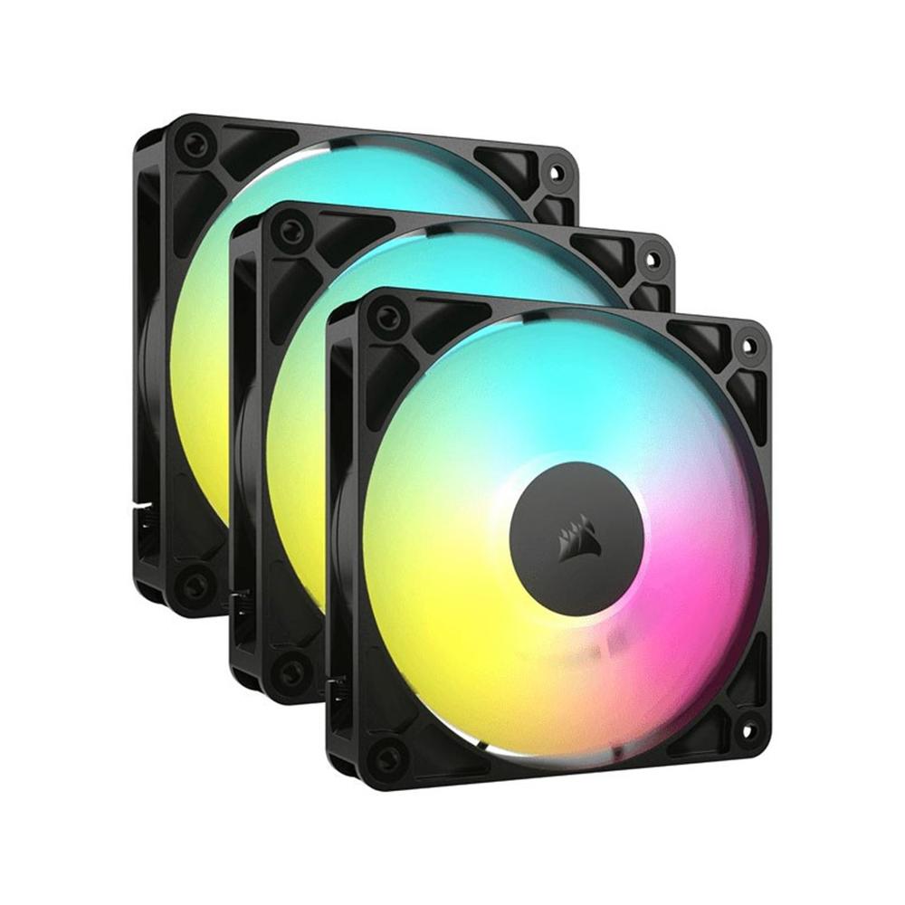 Corsair rs120 argb 3 x 120mm negro