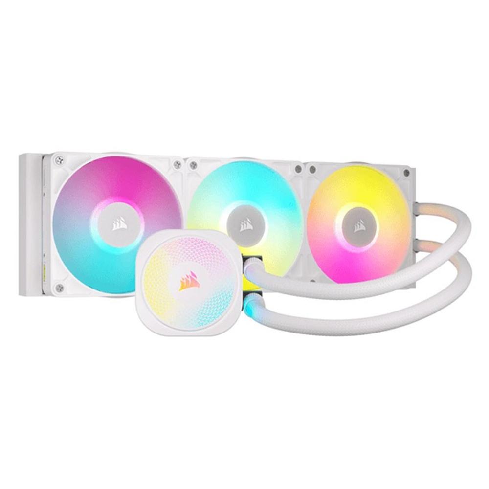 Corsair titan 360 rx rgb icue link 3x 120mm blanco