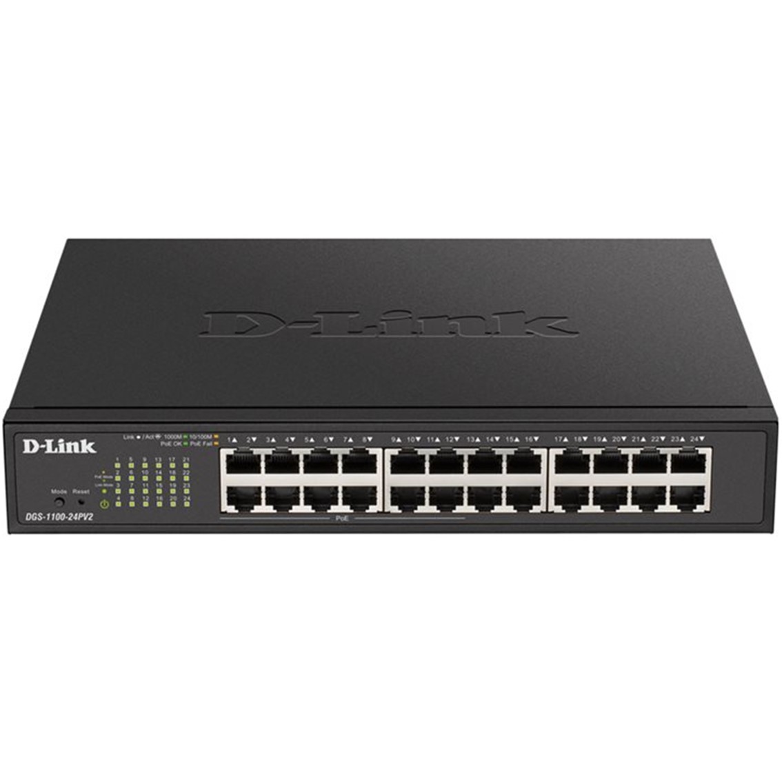 D - link 24 puertos 10 - 100 - 1000 gestionable poe 12puertos