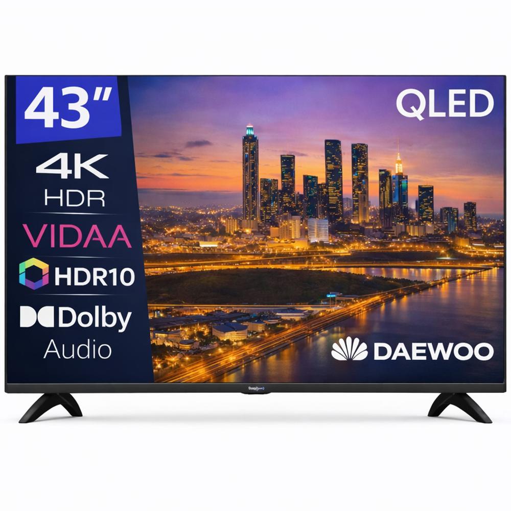 Daewoo 43 pulgadas qled 4k uhd - 43vb56qv - smart tv