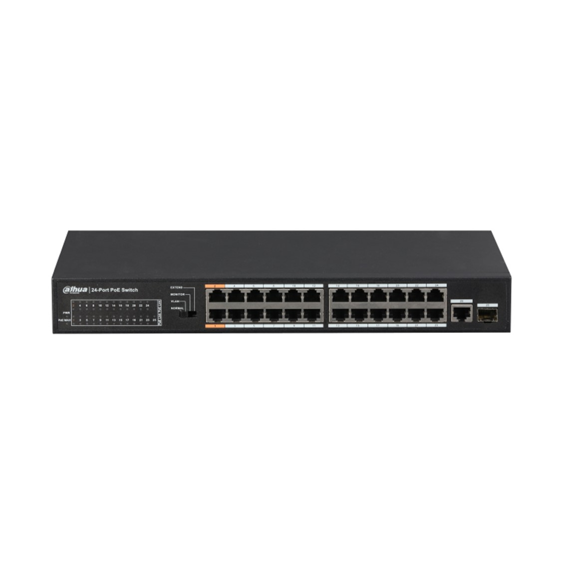Dahua SWITCH POE 24 PUERTOS + 1 GIGABIT COMBO RJ45 SFP