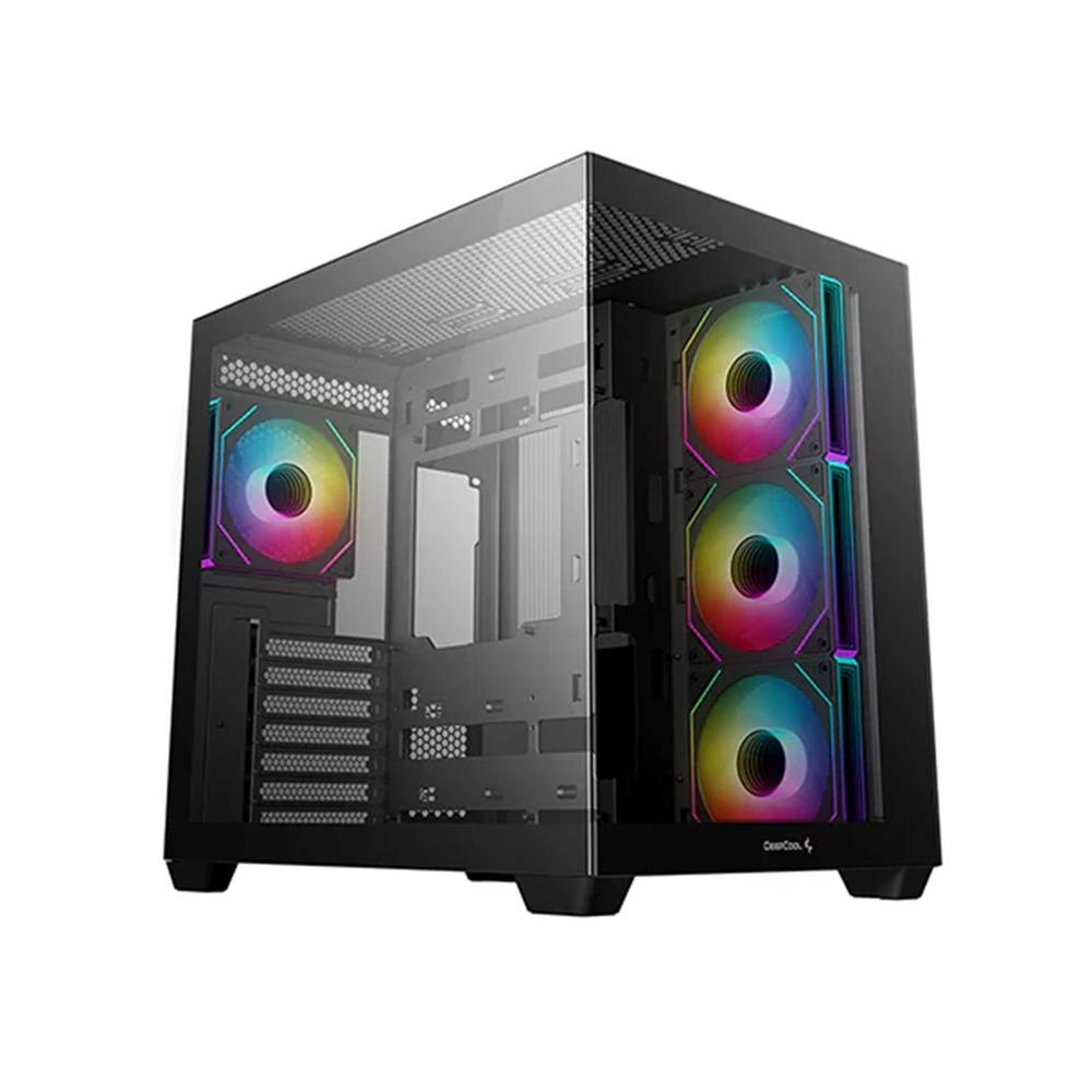 Deepcool cg530 atx rgb cristaltemplado negra