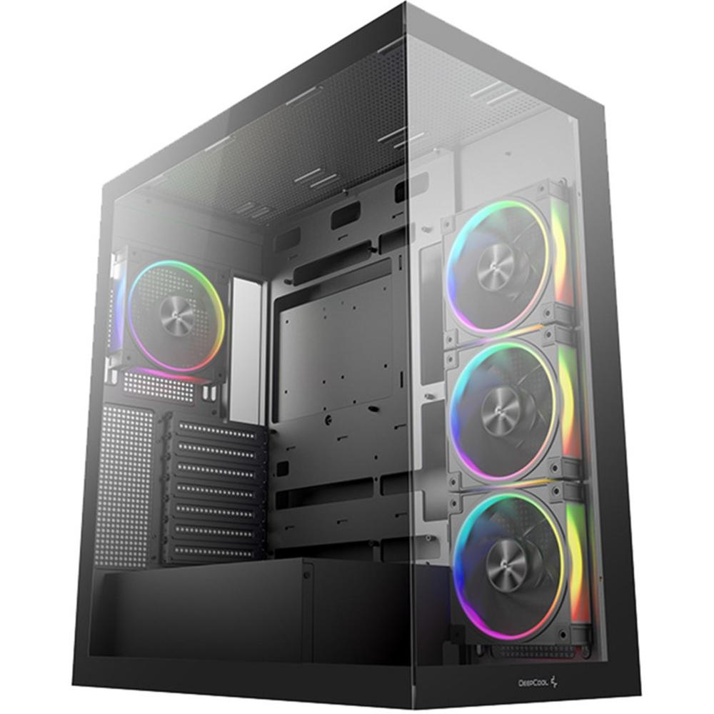 Deepcool cg580v2 cristal templado negro