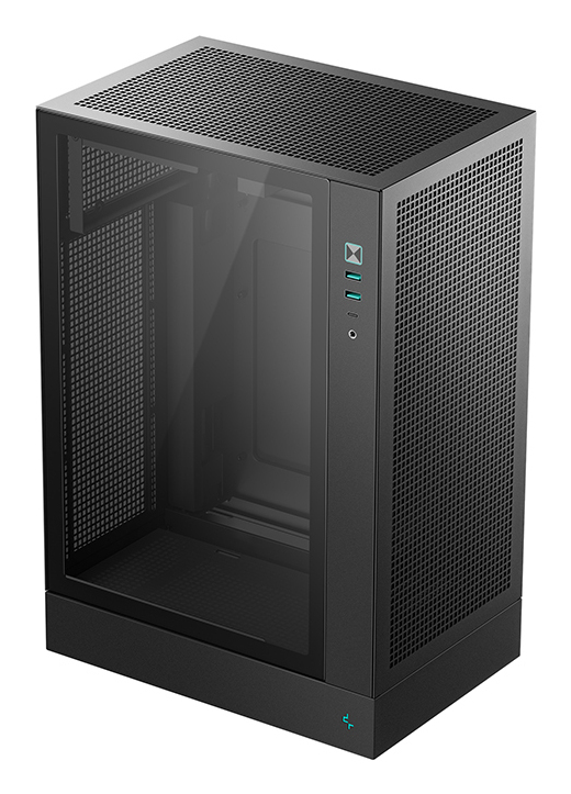 Deepcool ch170 plus matx cristal templado negra