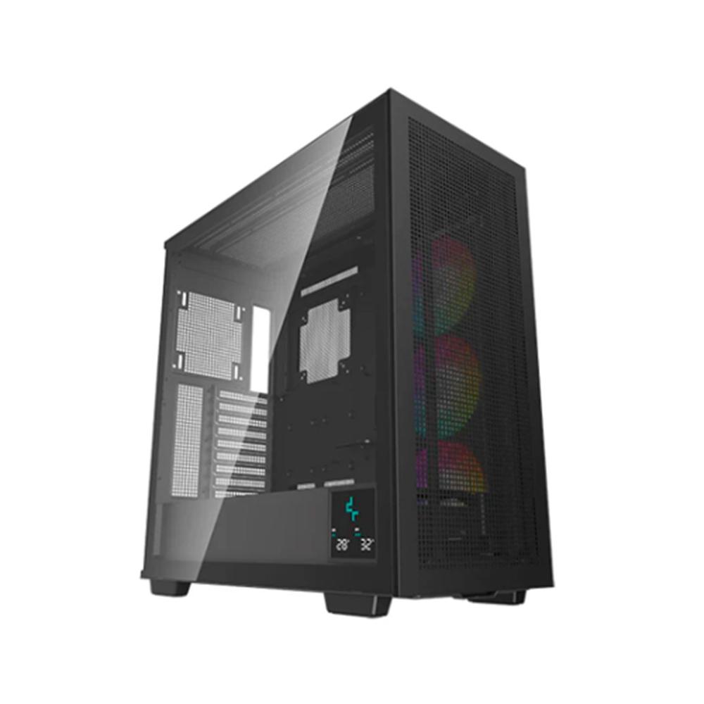 Deepcool e - atx morpheus argb cristal templado negro