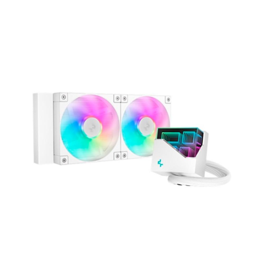 Deepcool lt240 argb 240mm blanco