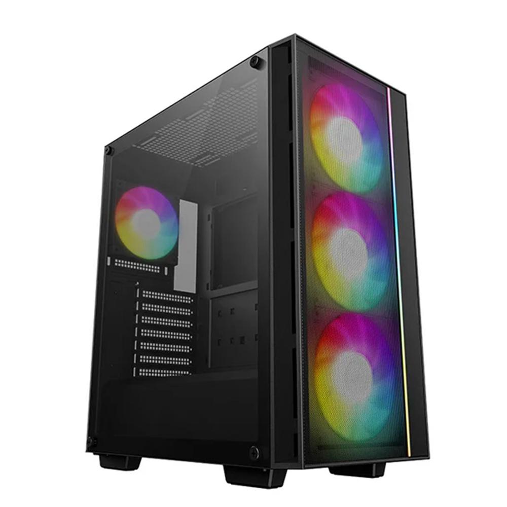 Deepcool matrexx55 mesh v4 atx cristal templado negro