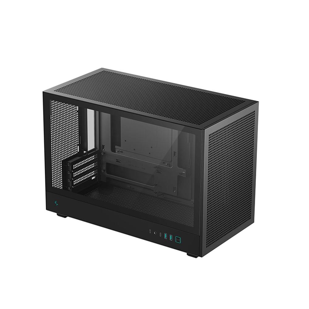 Deepcool matx ch260 cristal templado negra