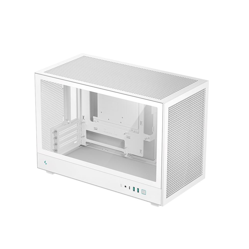 Deepcool matx ch260 cristal templado blanco