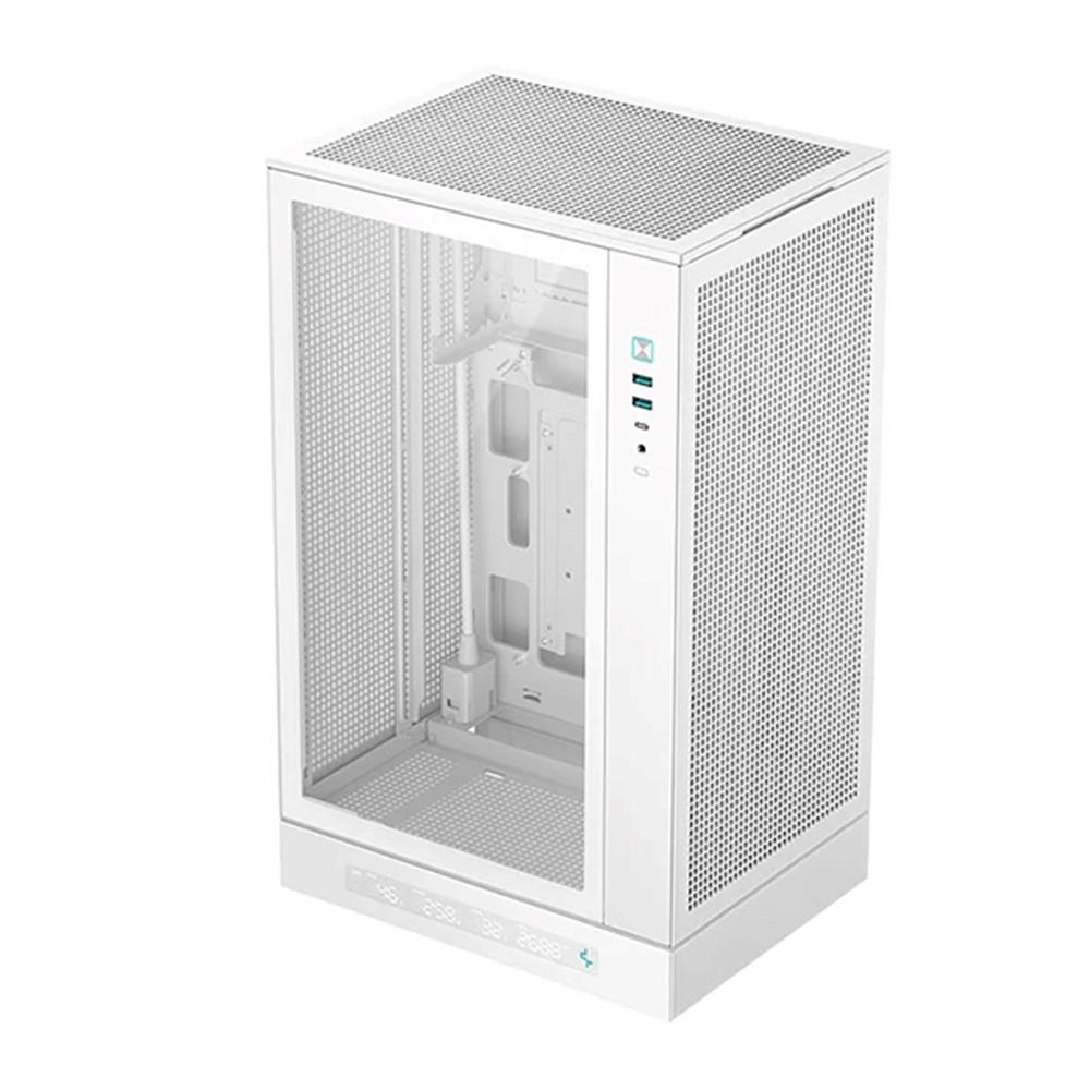 Deepcool matx ch270 digital cristal templado blanca