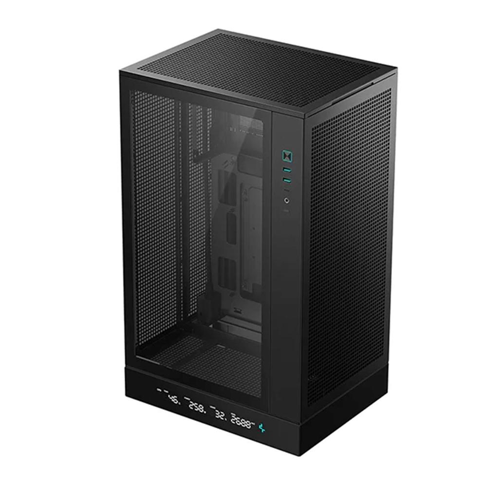 Deepcool matx ch270 digital cristal templado negra