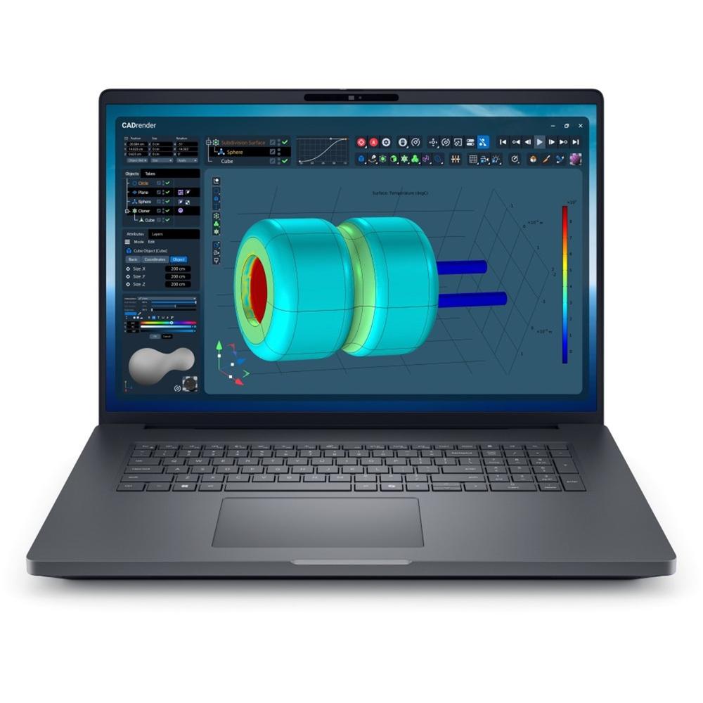 Dell pro max 18 plus mb18250 u7 - 265hx - 32gb - ssd 1tb - rtx pro 2000 8gb - 18 pulgadas qhd+ - w11p