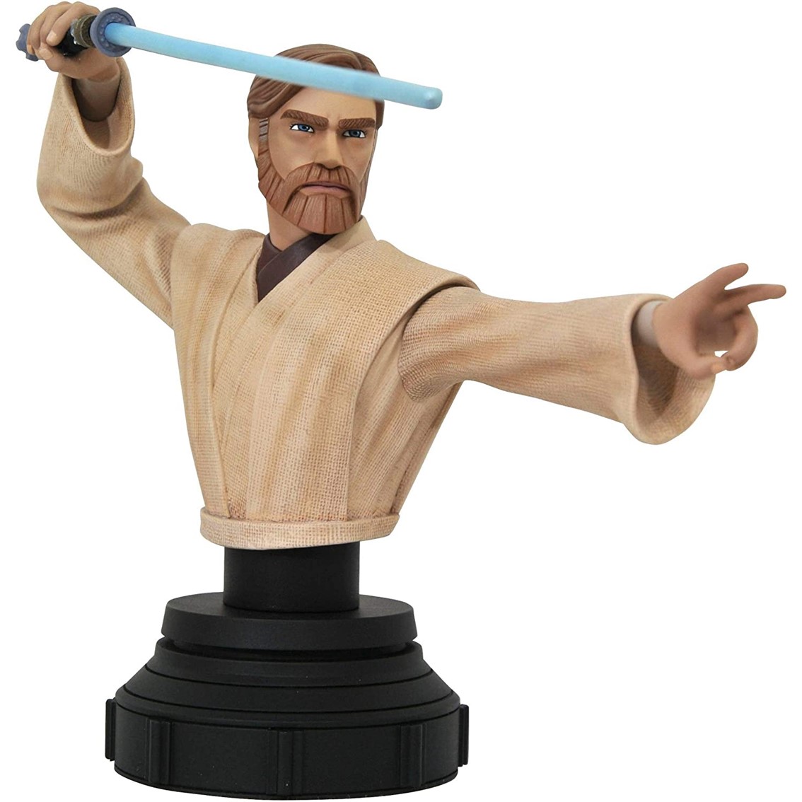 Diamond select toys star wars the clone wars obi wan 1 - 7 escala 15 cm resina