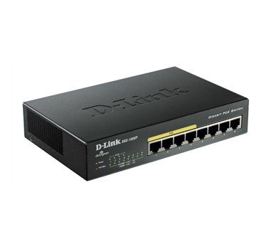 Dlink D-Link DGS-1008P - Conmutador - sin gestionar - 8 x 10 100 1000 - sobremesa - 4 x PoE