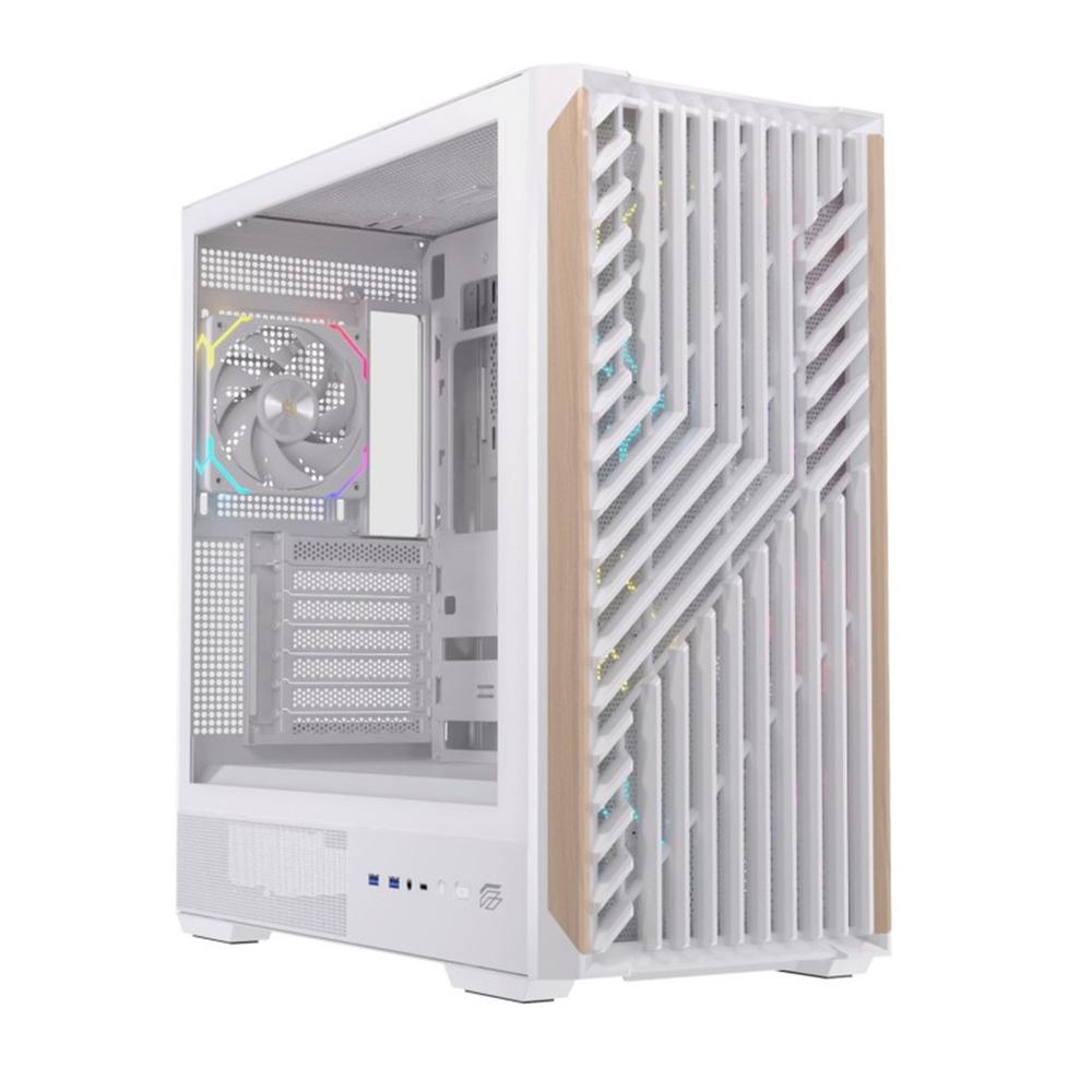 Einarex p800 atx rgb cristal templado blanca