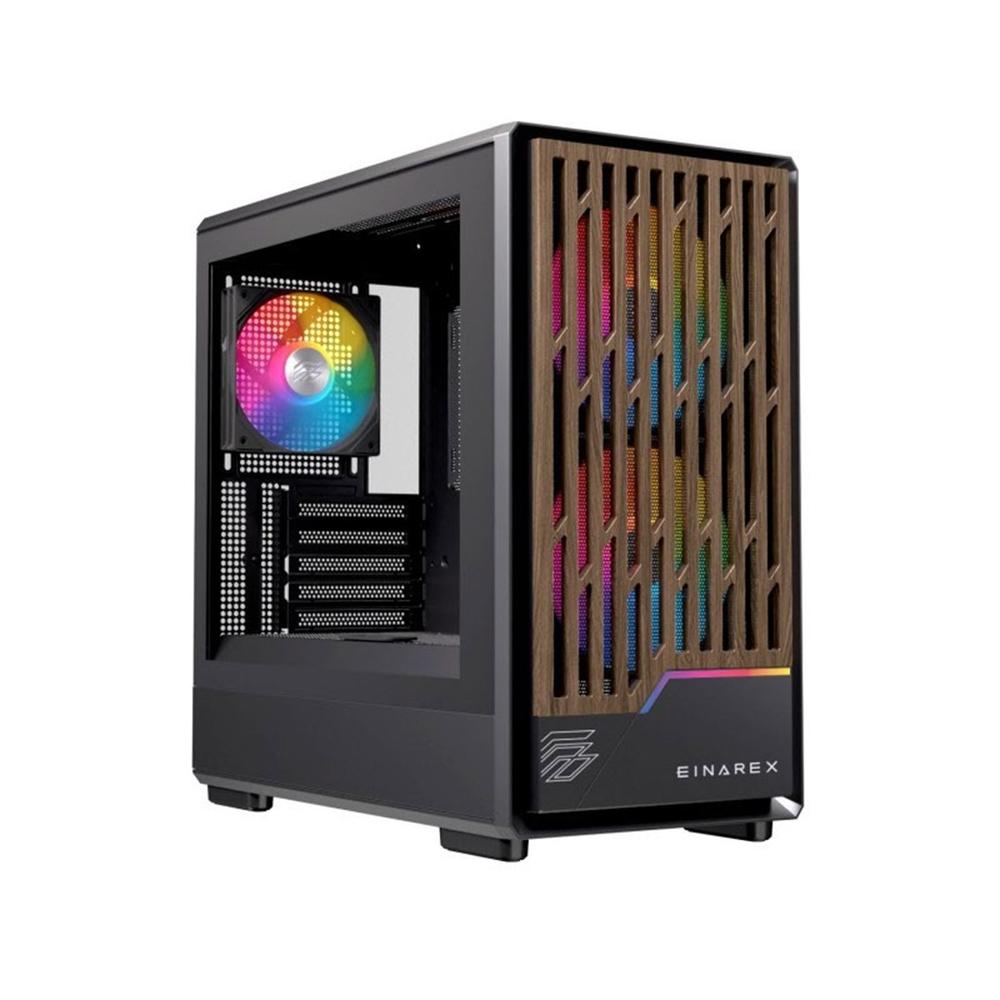 Einarex pm400 matx rgb cristal templado negra