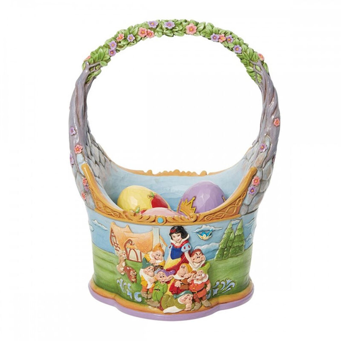 Enesco con 3 huevos blancanieves