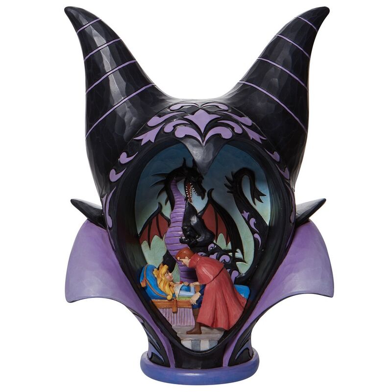 Enesco disney diorama la bella durmiente malefica style