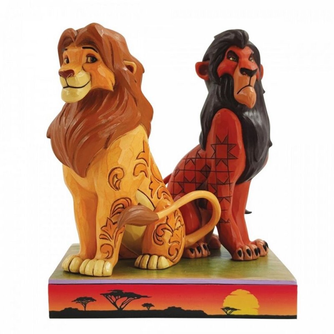 Enesco disney el rey leon simba y scar
