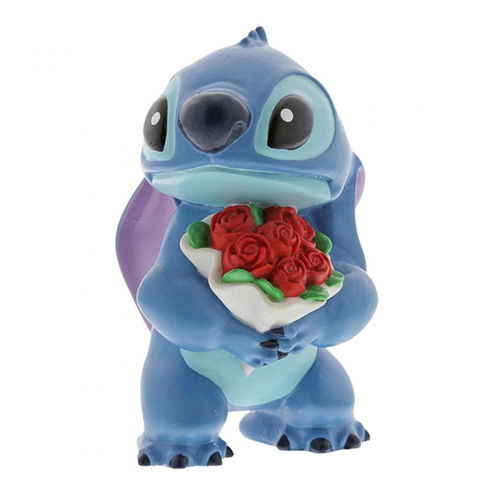 Enesco disney lilo & stitch stitch con ramo de rosas