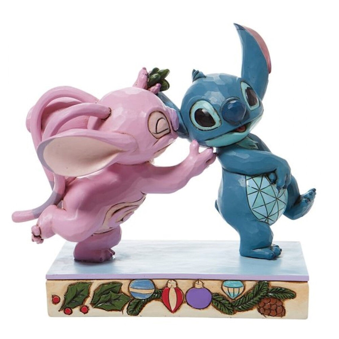 Enesco disney lilo & stitch stitch y angel con muérdago