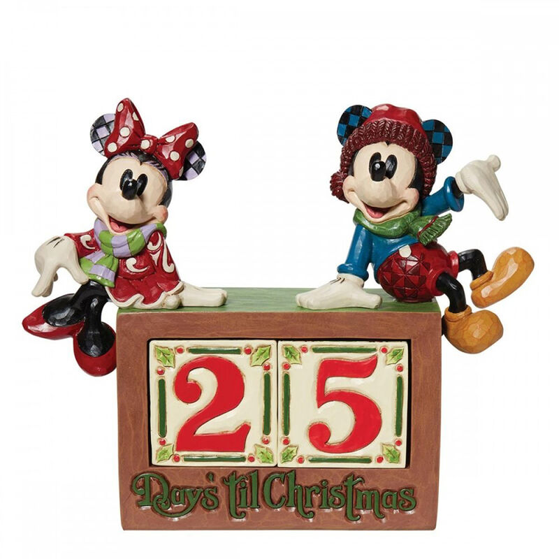 Enesco disney mickey & minnie calendario de navidad