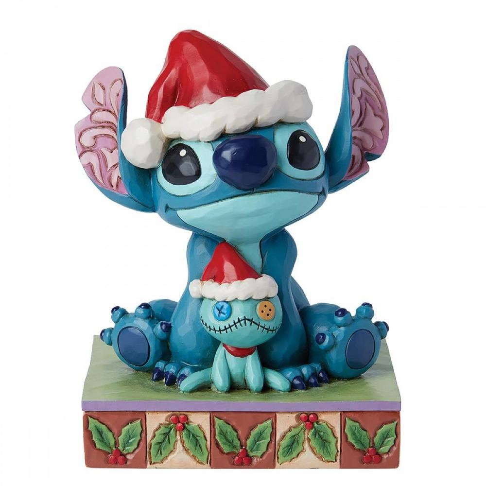 Enesco disney santa stitch con scrump