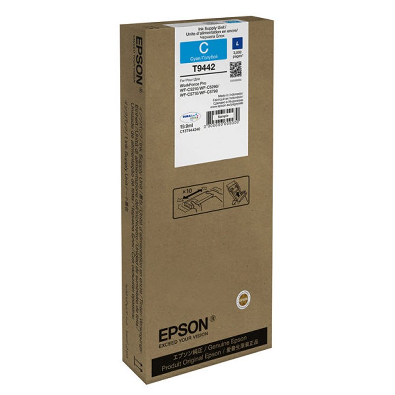 Epson WF-C5XXX SERIES INK CARTRIDGE L CYAN 3000 WF-C5790DWF WF-C5290DWF WF-C5710DWF WF-C5210DWF