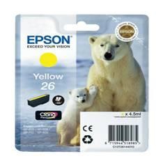 Epson t261440 amarillo xp - 600 - 605 - 700 - 800 - oso polar