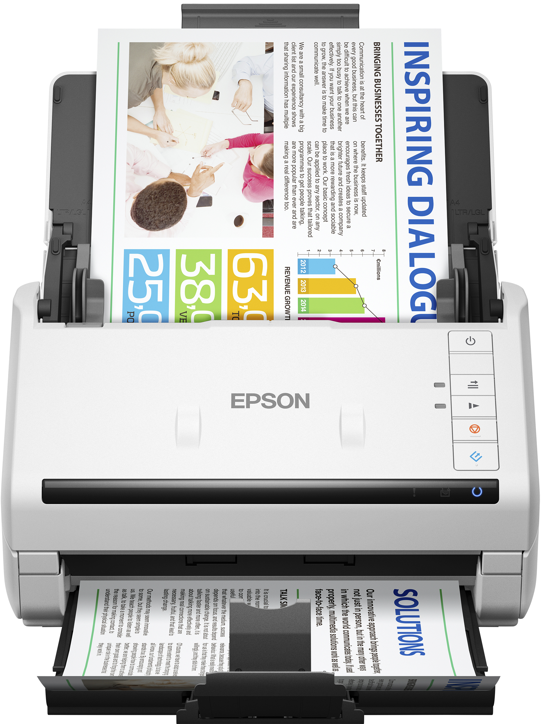 Epson workforce ds - 530ii a4 - 35ppm - profesional - duplex - usb 3.0 - adf 50 hojas