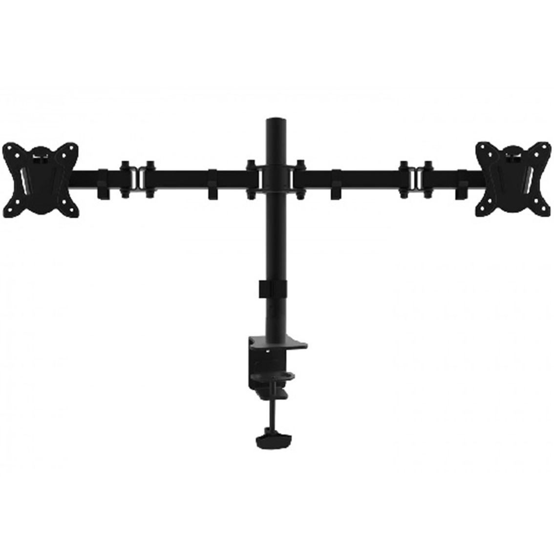 Equip para mesa dos brazos 2 pantallas 13 pulgadas - 27 pulgadas de brazo inclinable y giratorio 360º max. vesa 100x100 hata 8kg