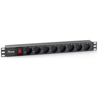 Equip rack 19 pulgadas 1u 8 tomas 3500w interruptor 1.8m
