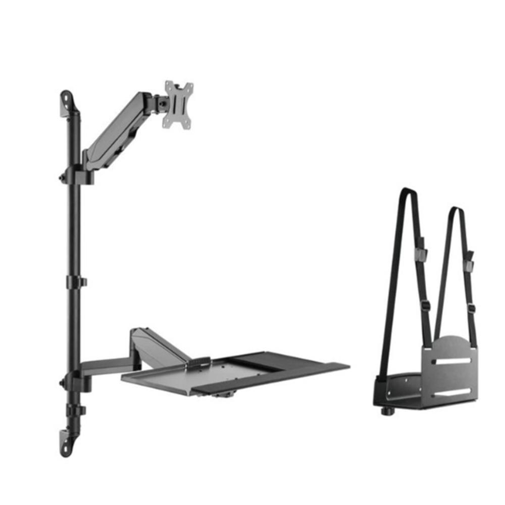 Equip vesa hasta 32 pulgadas 100x100 max 8kg + soporte teclado max 1kg