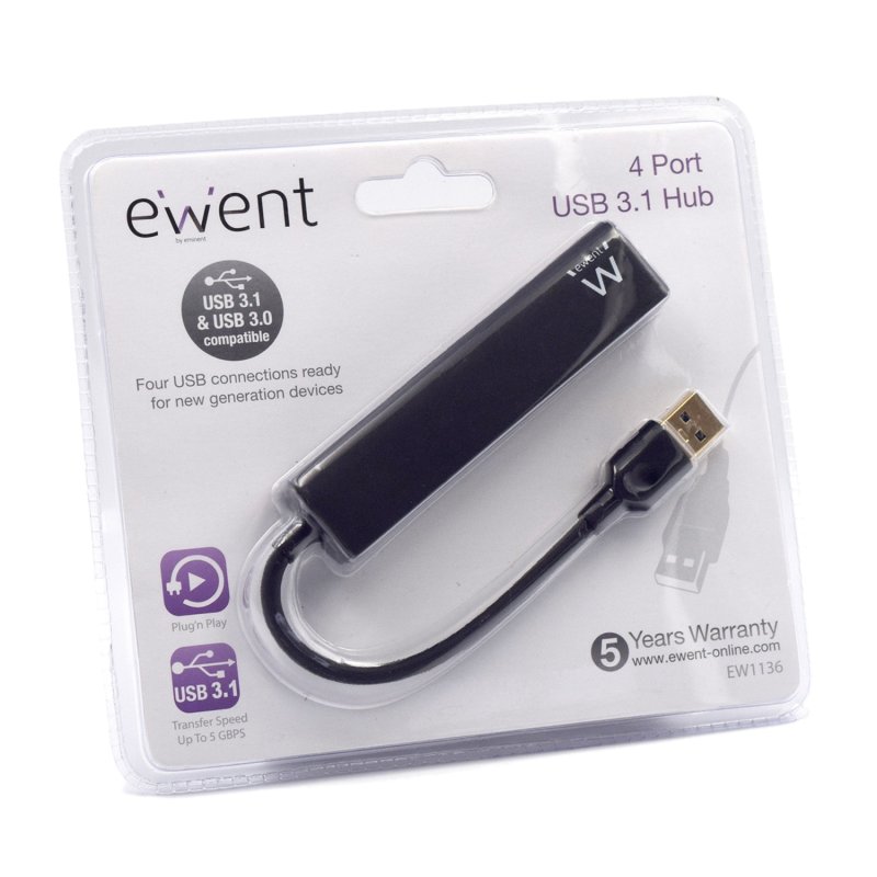 Ewent EW1136 Hub 4 Puertos USB 3.0